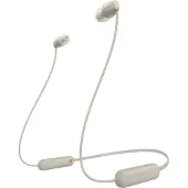 Sony WI-C100, Kabellos, Anrufe/Musik, 20 - 20000 Hz, 20 g, Kopfhörer, Beige