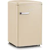 Severin Retro Tischkühlschrank RKS 8833 aus Kunststoff, creme Kühlschrank Gefrierkombination Retro Kühlschrank Led Kühlschrank Kühlschrank Gefrierfach