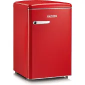 Severin Retro Tischkühlschrank RKS 8830 aus Kunststoff, rot Kühlschrank Gefrierkombination Retro Kühlschrank Led Kühlschrank Kühlschrank Gefrierfach