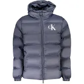 Calvin Klein Herrenjacke Blau: Wind- & Wasserabweisend, Recyceltes Nylon