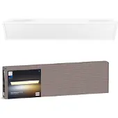 Philips Aurelle Rechteckige Panelleuchte, Bluetooth/Zigbee, Weiß, LED, Aluminium, 2200 K, 6500 K