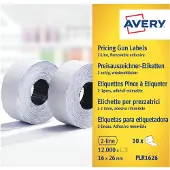 Avery PLR1626, White, Price tag, 26 mm, 16 mm, 12000 pc(s)