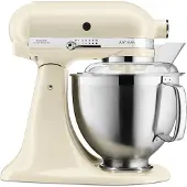 KitchenAid Artisan 5KSM185PS, 4,8 l, Cremefarben, Leiter, 220 RPM, 3 l, Schlagen, Kneten, Mixen