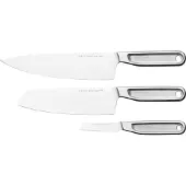 Fiskars All Steel Cook's knife set -kokinveitsisetti, kolmiosainen