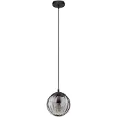 Nova Luce Pendelleuchte Abbacus E27 Schwarz Glas Metall Ø17cm 9236316