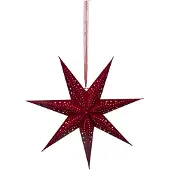 Lumineo LED Decorative Star Light, red, 58 cm