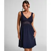 Hunkemoller Slipdress Nora Lace Blau