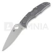 Spyderco Endura 4 Taschenmesser, FRN, Flat Ground, grau