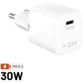 FIXED Netzladegerät GaN USB-C PD 3.0, 30W, Kompakt, Mini PD 30 GaN Charger, Weiß