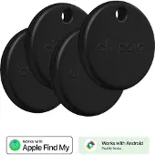 Chipolo POP, Artikel, Finder, Schwarz, Wasserfest, Staubresistent, 90 m, 120 dB