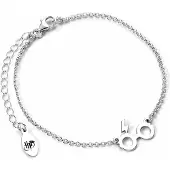 Ginza.se Harry Potter Sterling Silver Glasses & Lightning Bolt Charm Bracelet