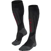 Falke Kniestrümpfe "SK5 Expert", Damen, Gr. 35-36, schwarz (schwarz, mix (3010)), Obermaterial: 52% Polypropylen PP. 25% Polyamid PA. 22% Seide silk. 1% Elasthan EL., Socken Kniestrümpfe