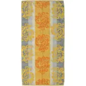 Cawö Badehandtuch Cashmere Jacquard Hellorange