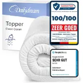 Nivion Dailydream - Memory Foam - Clean Ocean Topper - S - bis 60kg - 3,5cm Höhe / 90x200cm - Druckentlastung