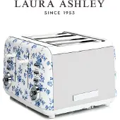 Laura Ashley – Küchengeräte – 4-Schlitz-Toaster "China Rose" von