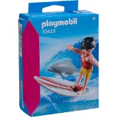 Playmobil Einheitsgröße|Surferin mit Delfin 70423