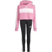 Adidas Seasonal Essentials Tiberio 3 Stripes Fleece Leggings Trainingsanzug