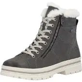 Remonte Damen Stiefelette Nubukleder Granit/smoke/Baumwolle