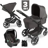 ABC Design 3in1 Kombi-Kinderwagen-Set Sierra All in