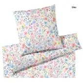 Elegante Interlock Jersey Bettwäsche Gentle blau 135x200 cm + 40x80 cm