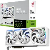 Asus ROG Astral - -RTX5080-O16G-WHITE, GeForce RTX 5080, 16 GB, GDDR7, 256 Bit, 7680 x 4320 Pixel, PCI Express 5.0