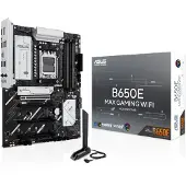 Asus B650E MAX GAMING WIFI, AMD, Sockel AM5, AMD Ryzen 7000 Series, AMD Ryzen 8000 Series, AMD Ryzen 9000 Series, Sockel AM5, DDR5-SDRAM, 256 GB