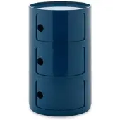Kartell Componibili New Big Container Blau Ohne Rollen 3 Elemente