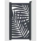Vente-unique Eingangstor Togiro Anthrazitgrau 103 cm