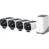 Eufy eufyCam S3 Pro 4‑Kamera‑Set Weiß