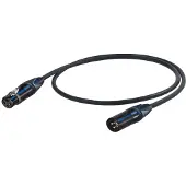 Proel Professionelles Mikrofonkabel, 5m, schwarz