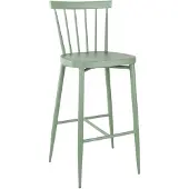 Bolero Windsor Hochhocker aus Aluminium, Grün, 2 Stück