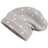Playshoes Fleece-Beanie in Grau | Gr.: 51 cm