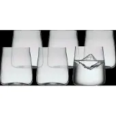 Lyngby Glas Wasserglas Glas Krystal Zero 420 ml (6er Set)