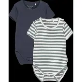 Minymo Bodys k/ä - 2er-Pack - Goblin Blue - - 2 Jahre (92) - Body K/Ä