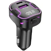 XO 2in1 Bluetooth FM transmitter Smart Dual KFZ Ladeadapter, schwarz (-BCC12)