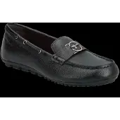 Tamaris Damen Slipper Leder Mokassin sportlich Zierspange 1-24630-44, Größe:41 EU, Farbe:Schwarz