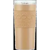 Bodum Thermobecher Travel Mug Vakuum Gepoedercoat Rostfreier Edelstahl Caramel 350 ml