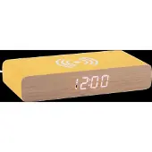 Karlsson - Wecker Retro Flat Led - Leuchtendes Gelb - 16.1x7.6x3cm