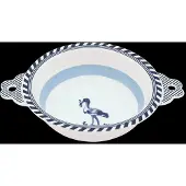 Pols Potten Schüssel x Rijksmuseum Bird Patterned Blue 17 cm