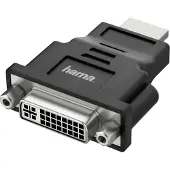 Hama 00200339, HDMI Type A (Standard), DVI-I, Schwarz