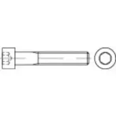 Toolcraft TO-9975579 Zylinderschrauben M33 60 mm Innensechskant DIN 912 Stahl 10 St.