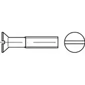 Toolcraft TO-6867288 Senkschrauben M4 45 mm Schlitz Stahl verzinkt 200 St.