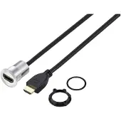 TRU COMPONENTS TC-11980456 HDMI Panel-Adapter Buchse HDMI-Buchse - HDMI-Stecker