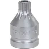 Ks Tools 3/4" Kraft-Bit-Stecknuss Vielzahn mit Bohrung, kurz