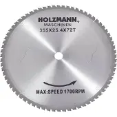 Holzmann HM Ersatzsägeblatt 355mm 72Z 25,4mm MKS355SB