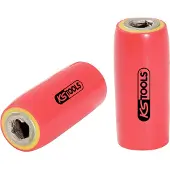 Ks Tools 3/8" Bithalter mit Schutzisolierung für 8 mm Bits