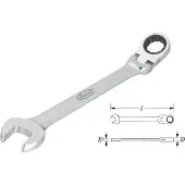 Vigor Gelenk-Ratschen-Ring-Maulschlüssel V2809, 13, Gesamtlänge 182mm