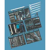 Hazet 0-2500-163/214, Schwarz, Blau, 25,7 kg, 214 Werkzeug