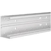 Hager BR6510017035 Brüstungskanal-Unterteil PVC frontrastend BR 68x100mm Oberteil 80mm in lichtgrau - 2 Meter