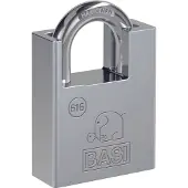 Basi - Vorhangschloss - VHS 616 - 60 mm - Verschiedenschließend - Bügelschutz - inkl. 2 Bahnenschlüssel - Stahlgehäuse